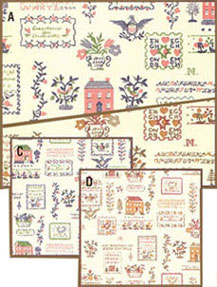 Dollhouse Miniature Wallpaper, Sampler, Pink/Green